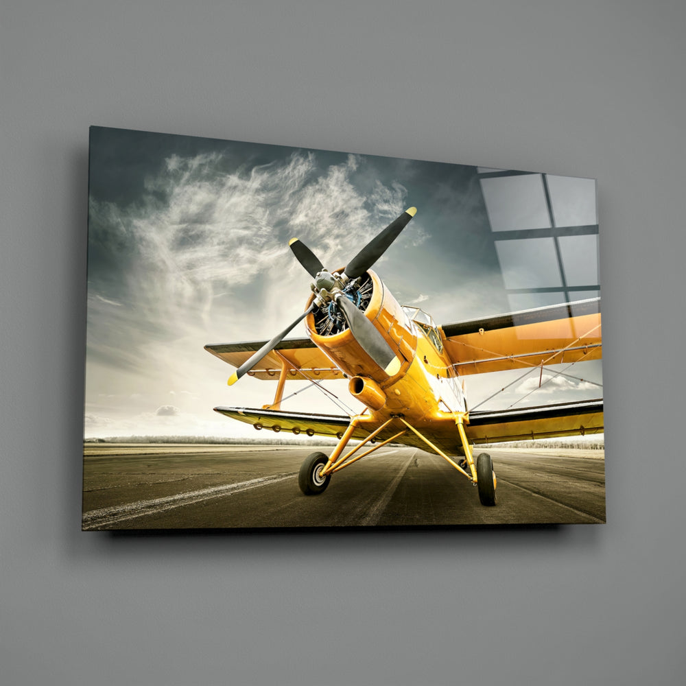 Aviation panel anchoring a man cave wall