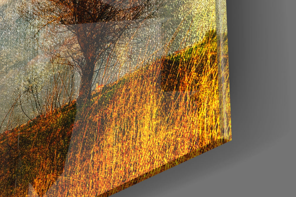 Cinematic artwork in a country-cottage living room