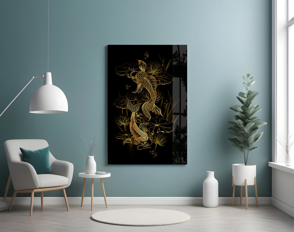 Ying Yang artwork styled in a creative loft interior