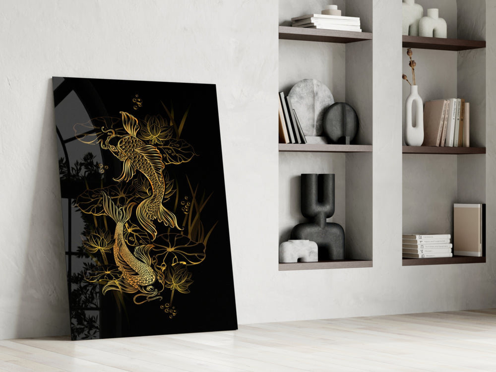 Eastern panel against a moody dark-painted accent wall