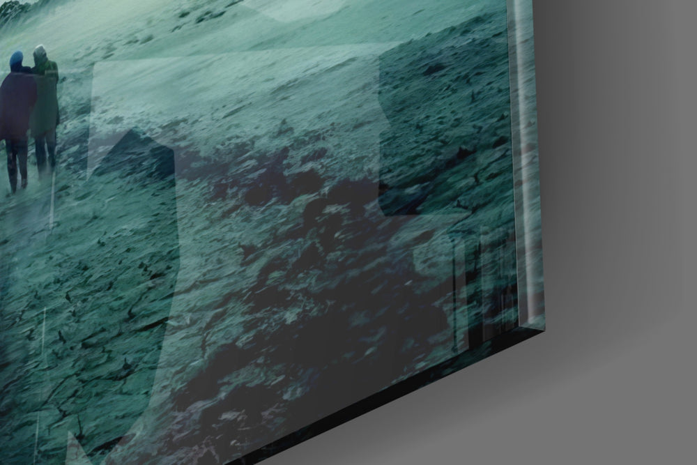 Cinematic artwork in a sacred-leaning living room