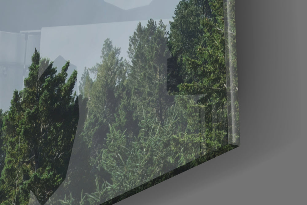 Cinematic artwork in a sacred-leaning living room