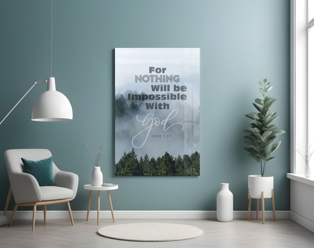Nothing Impossible artwork styled in a creative loft interior