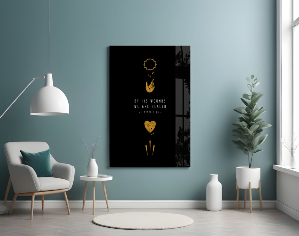 We are Healed artwork styled in a creative loft interior