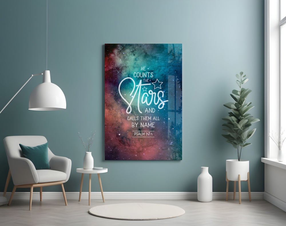 Stars artwork styled in a creative loft interior