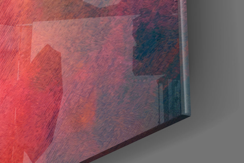 Cinematic artwork in a hospitality interior