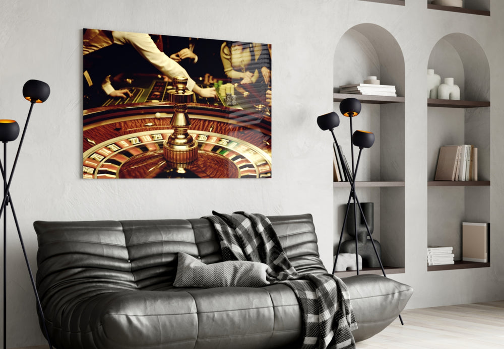 Gamble artwork styled in a creative loft interior