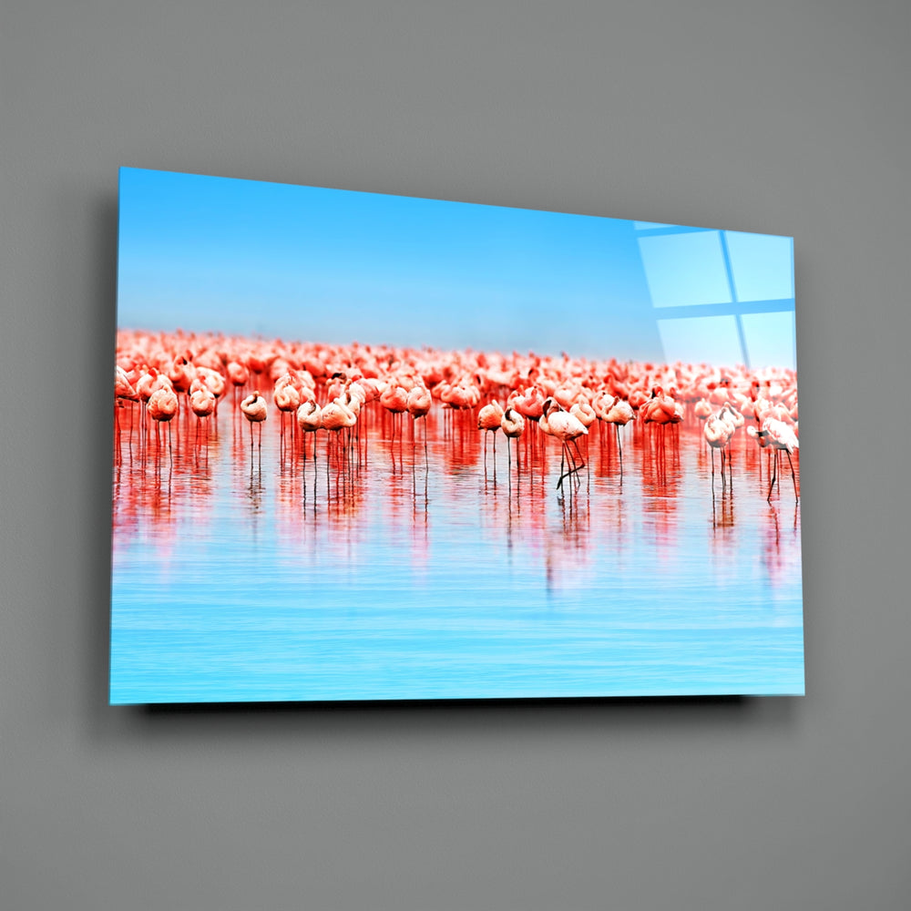 Wildlife panel anchoring a creative loft wall