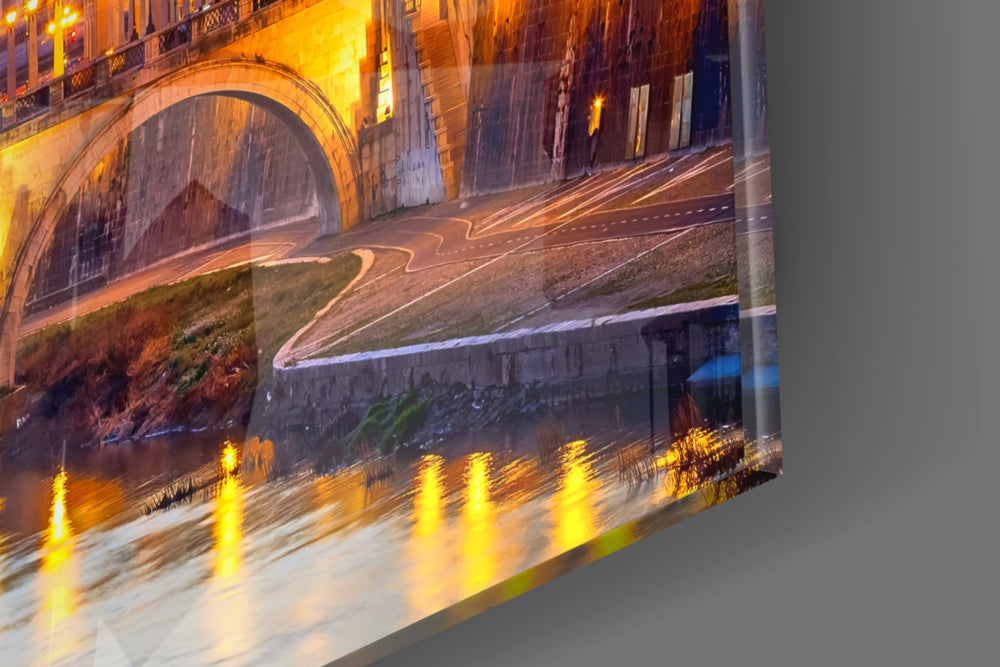Cinematic artwork in a Mediterranean-themed dining room