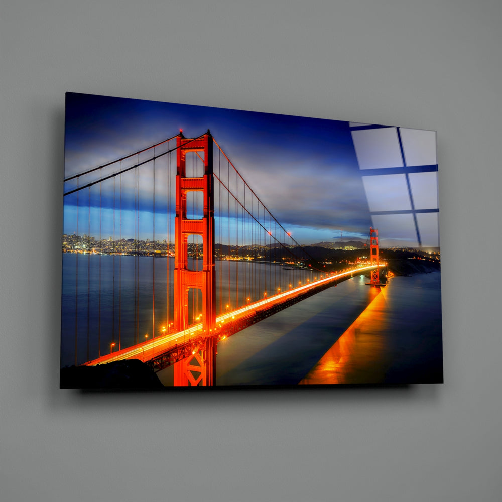 Cityscape panel anchoring a creative loft wall