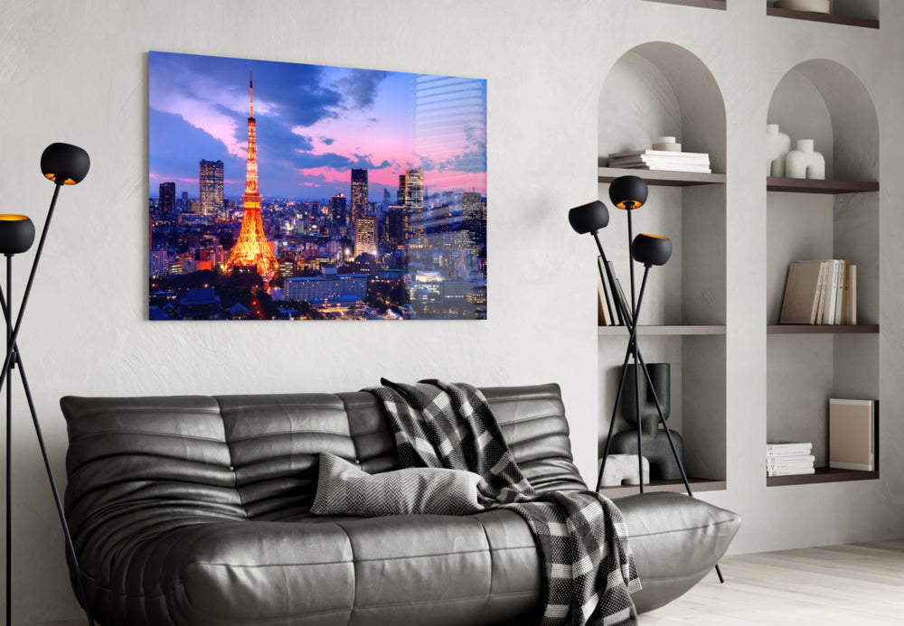 Las Vegas artwork styled in a master bedroom interior