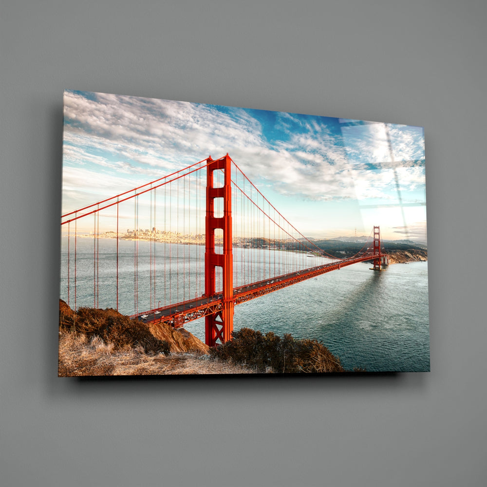 Cityscape panel anchoring a creative loft wall