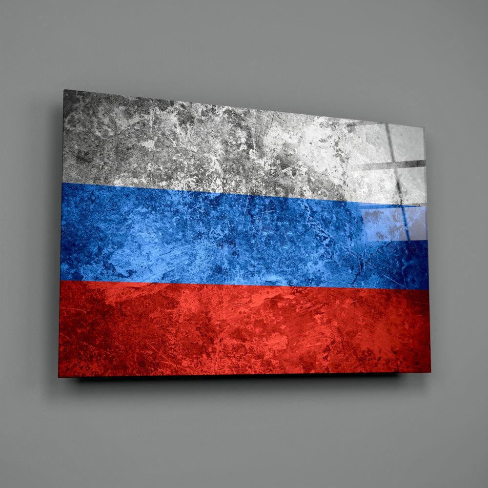 Patriotic panel anchoring a man cave wall