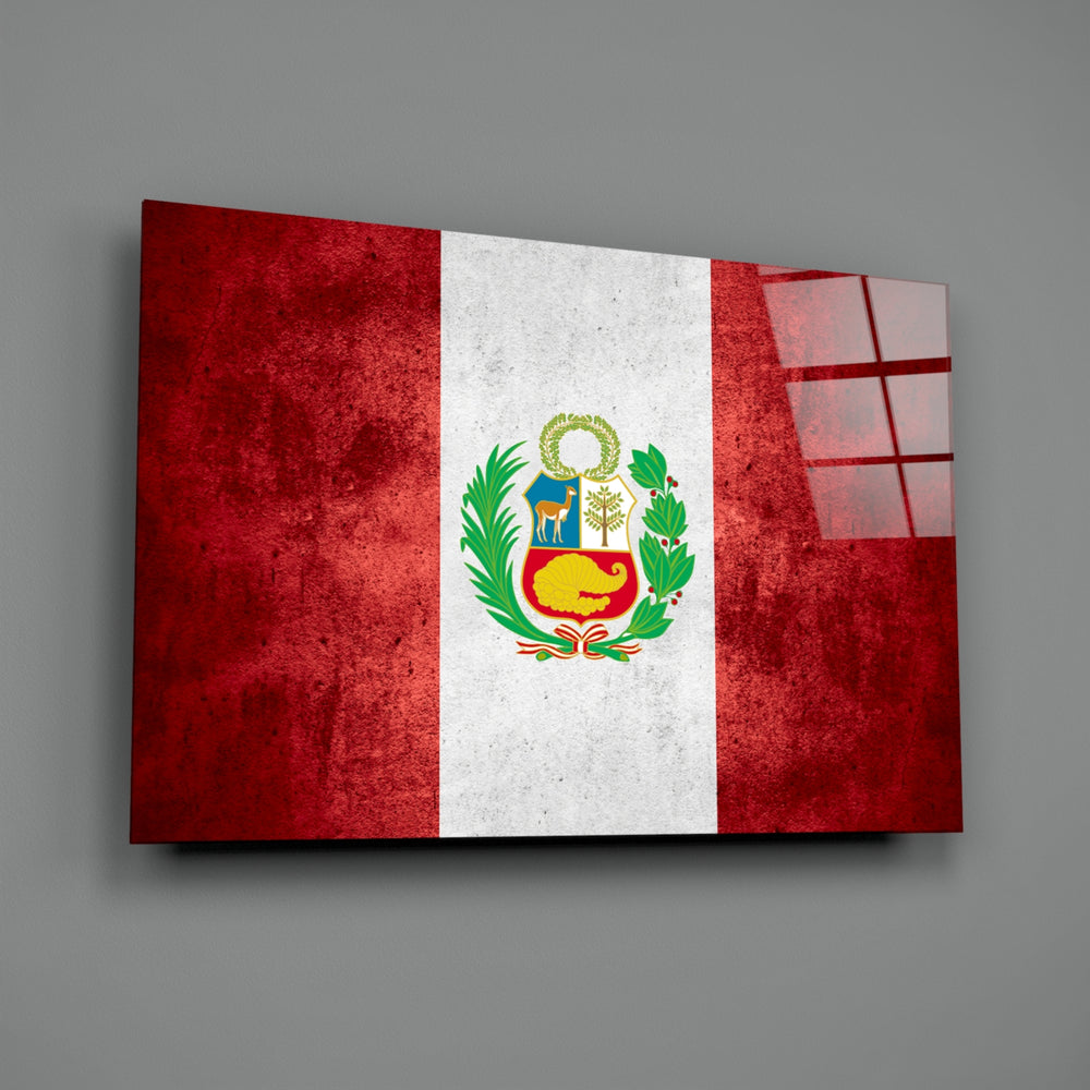Patriotic panel anchoring a man cave wall