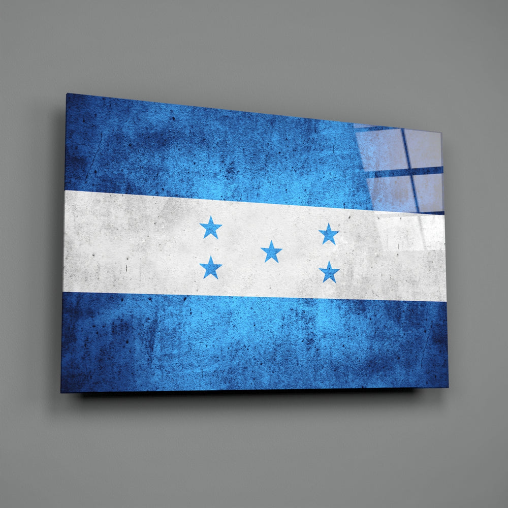 Patriotic panel anchoring a man cave wall