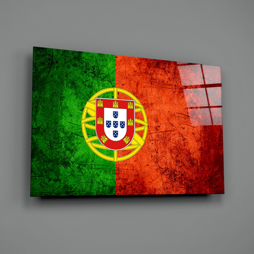 Patriotic panel anchoring a man cave wall