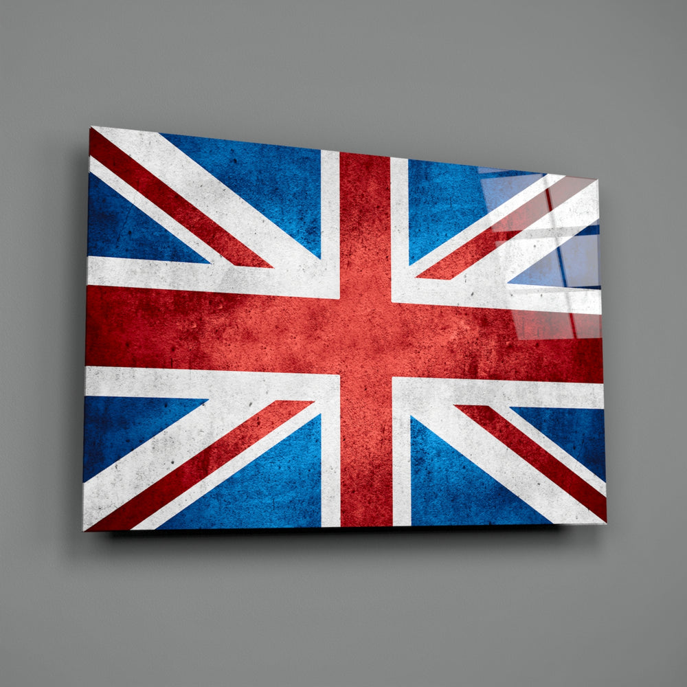 Patriotic panel anchoring a man cave wall