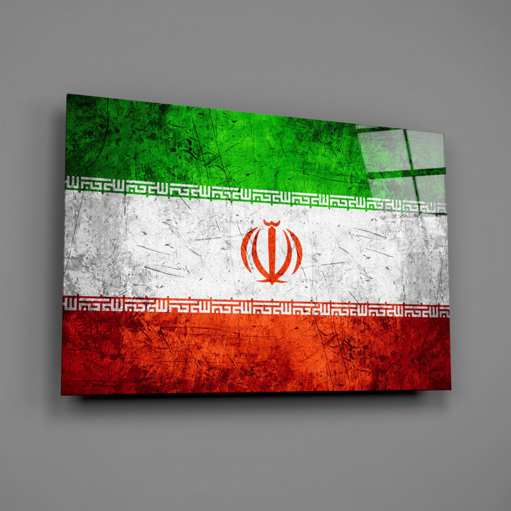 Patriotic panel anchoring a man cave wall