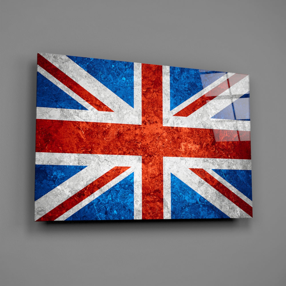 Patriotic panel anchoring a man cave wall