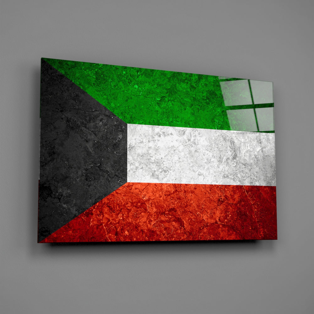 Patriotic panel anchoring a man cave wall