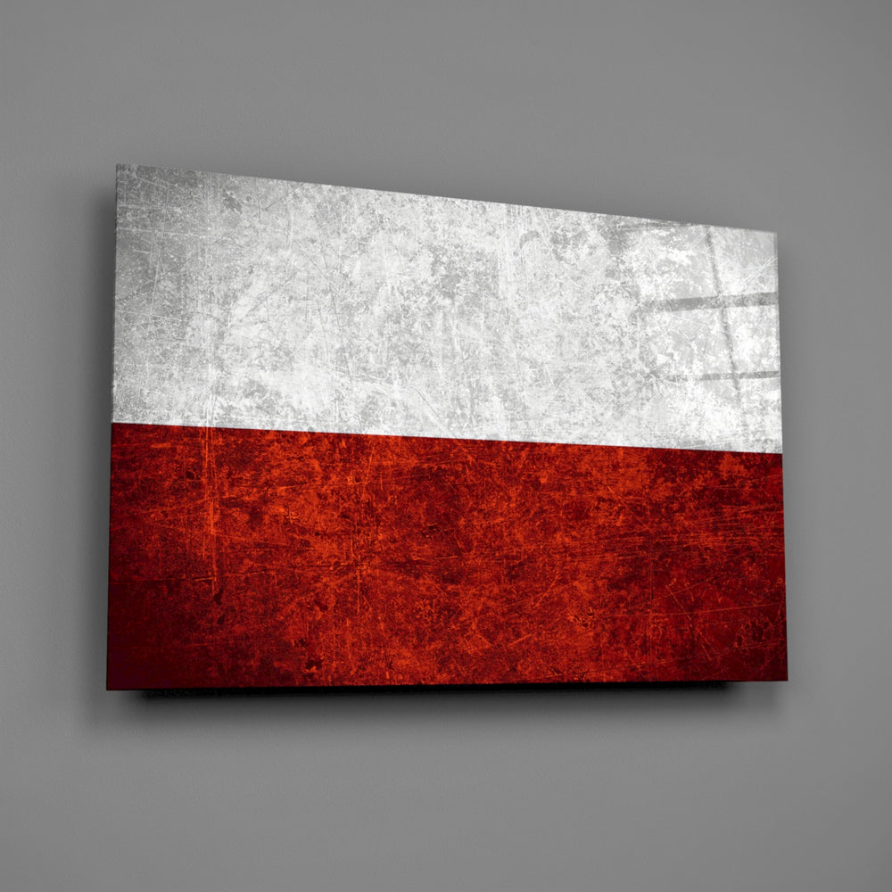 Patriotic panel anchoring a man cave wall