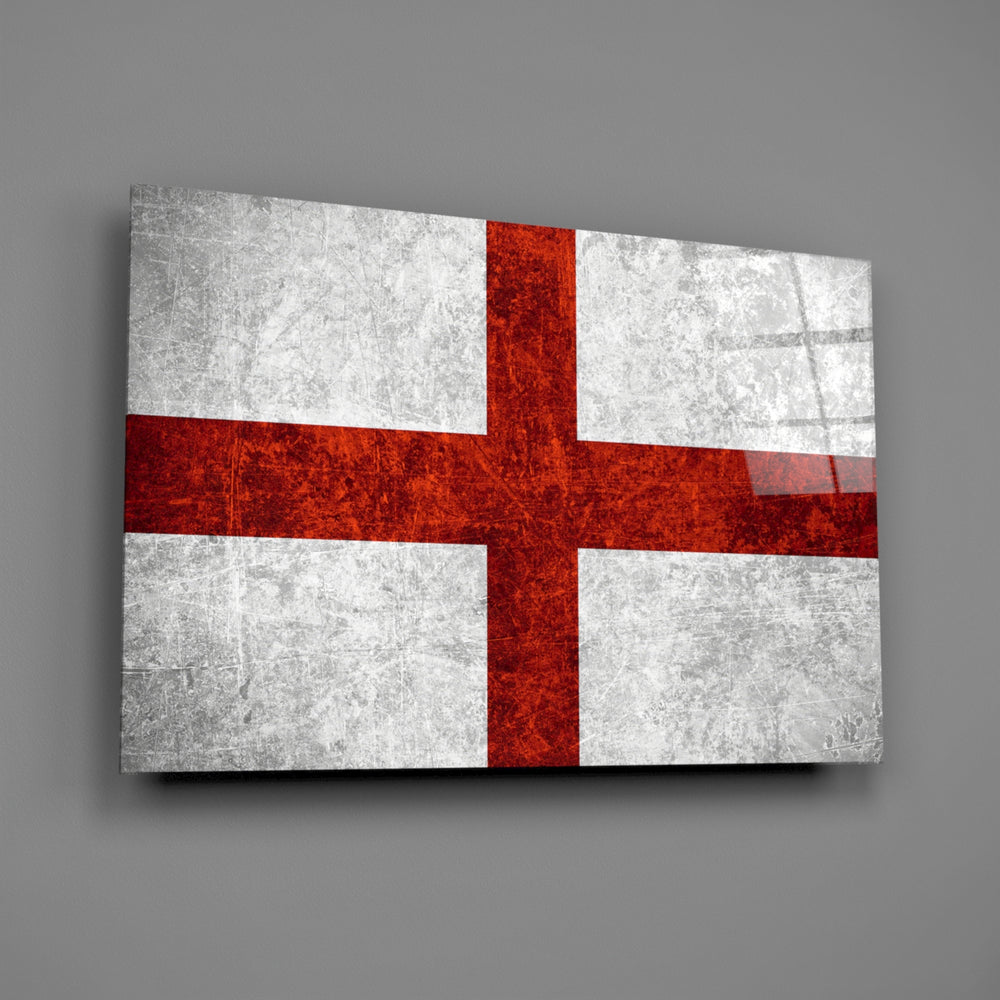 Patriotic panel anchoring a man cave wall