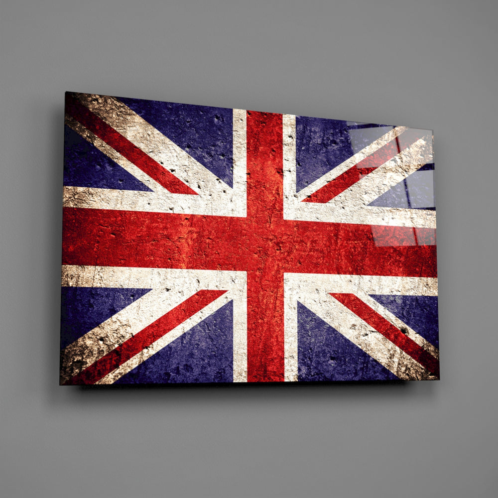 Patriotic panel anchoring a man cave wall