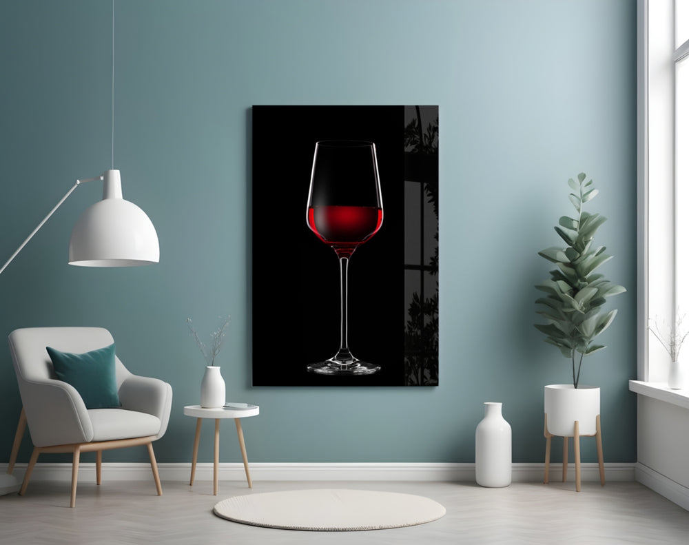 Wine artwork styled in a private cellar interior