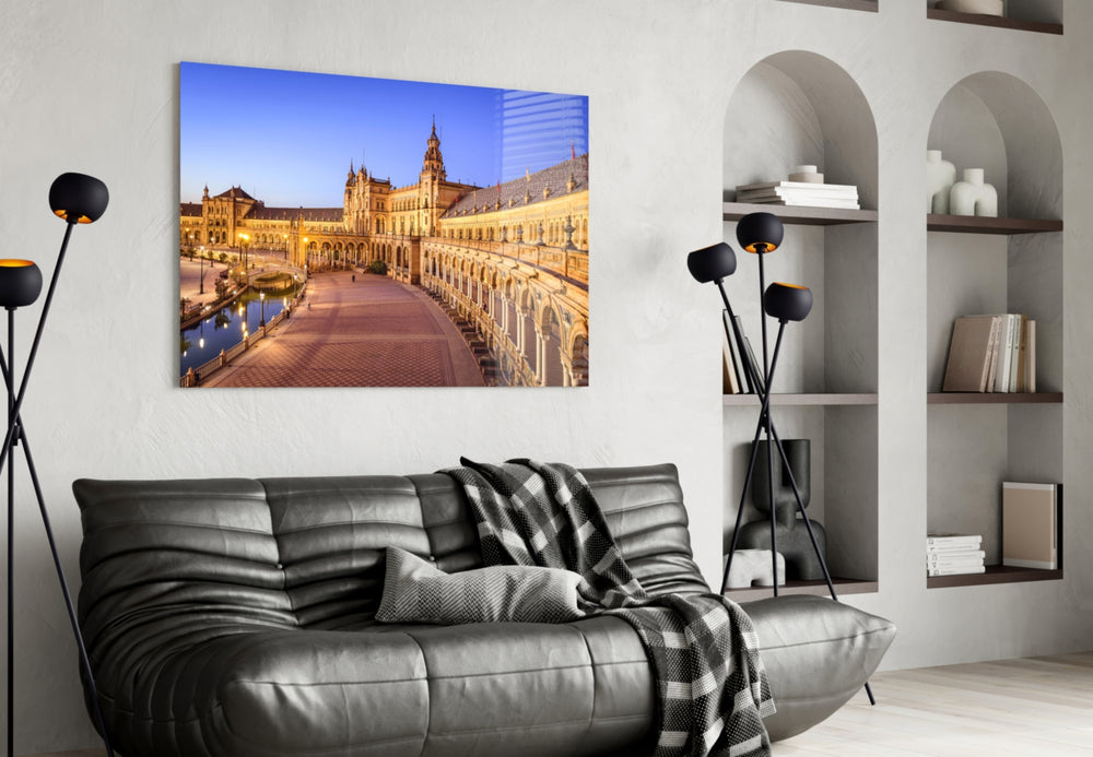 Sevilla artwork styled in a study interior