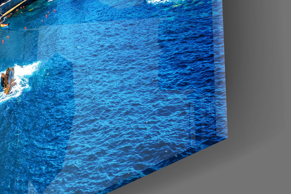 Cinematic artwork in a Mediterranean-themed dining room interior