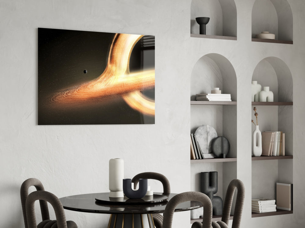 Cinematic astronomy print bringing Interstellar edge to a teen room
