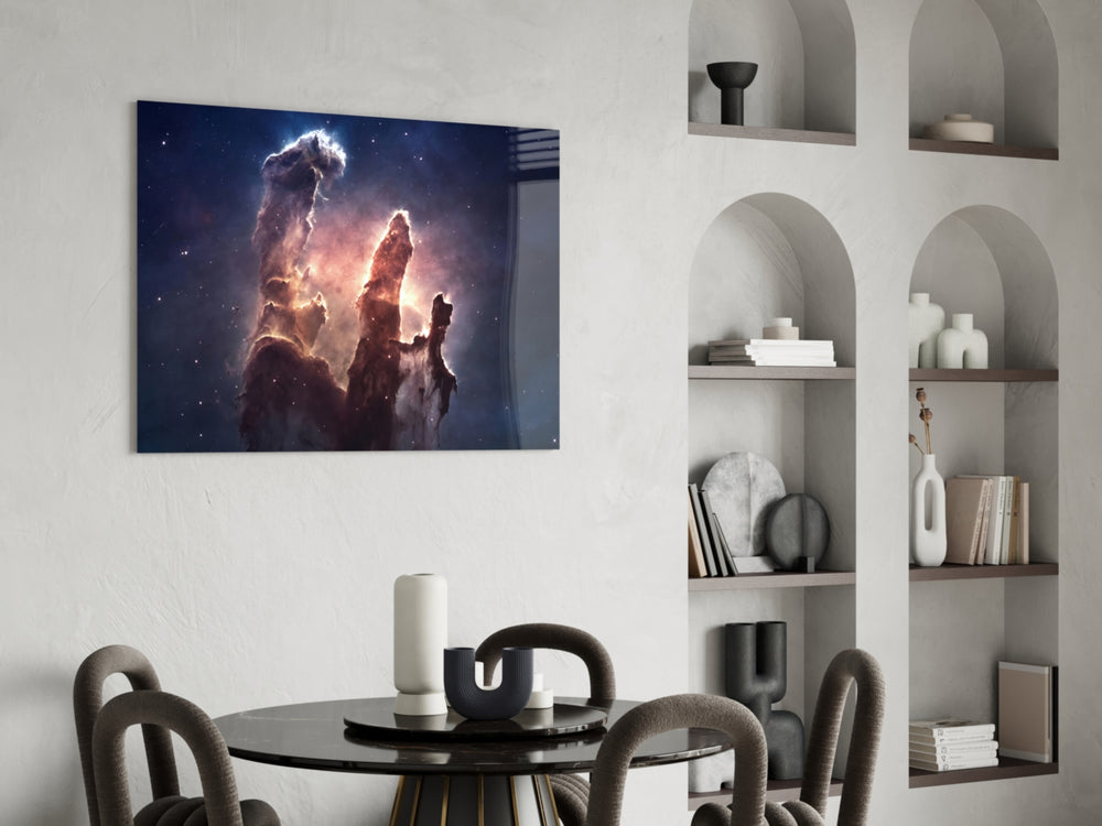 Cinematic astronomy print bringing nebula edge to a man cave