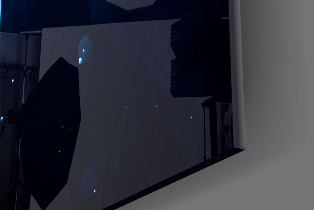 Cinematic artwork in a wellness studio interior