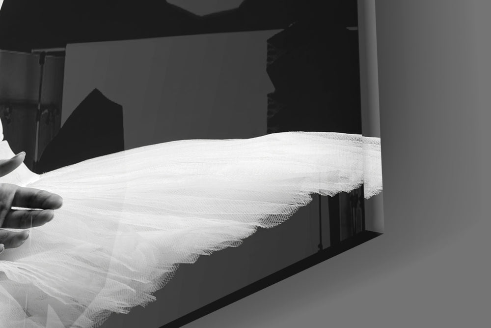 Cinematic artwork in a dance-school lobby interior