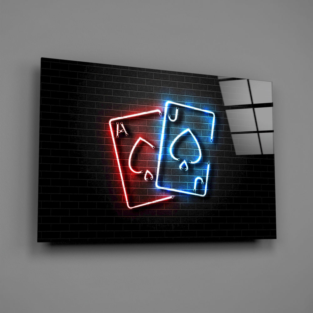 Casino panel anchoring a games room wall