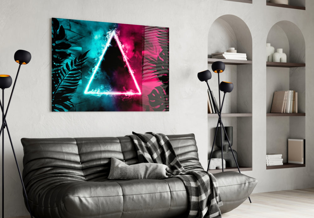 Abstract Art artwork styled in a man cave interior
