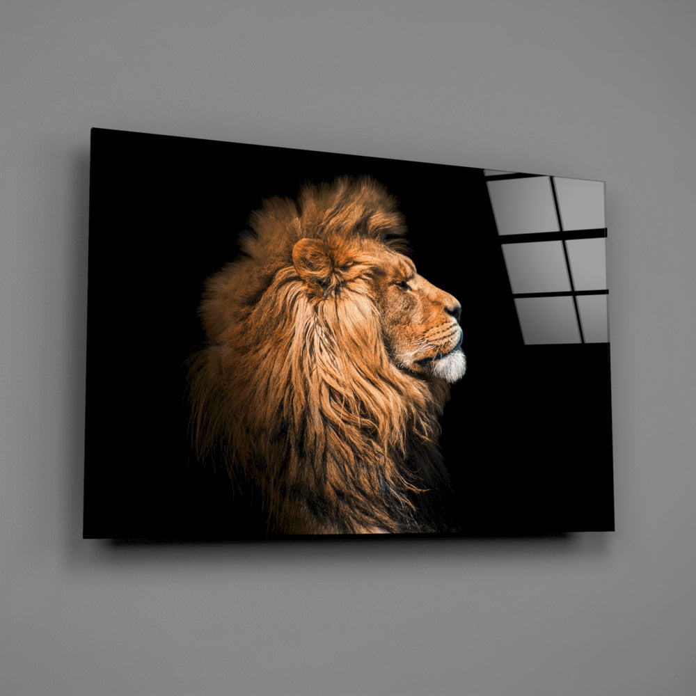 Wildlife panel anchoring a study wall