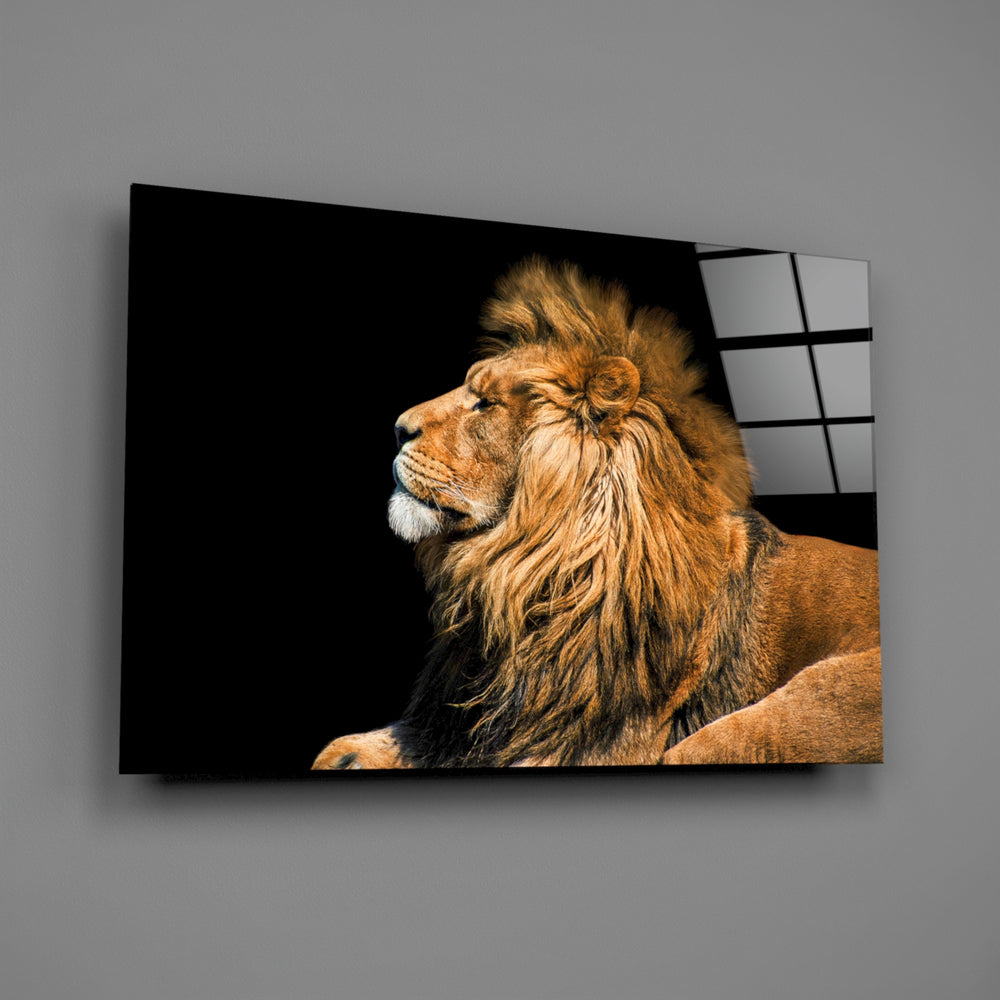 Wildlife panel anchoring a study wall