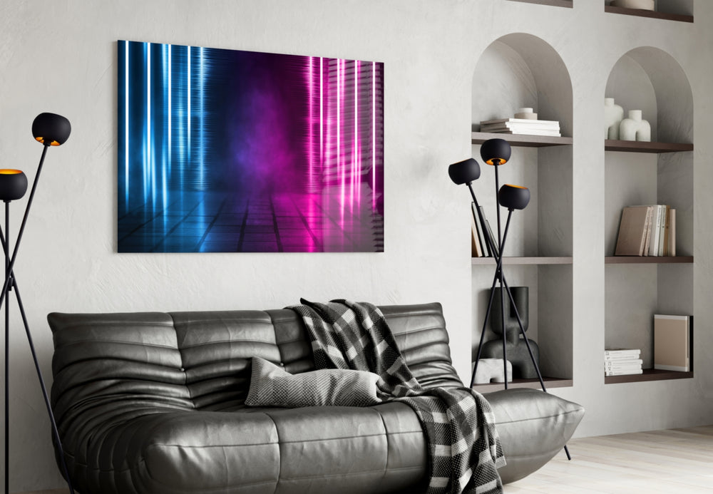 Abstract Art artwork styled in a man cave interior