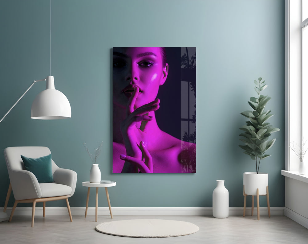 Woman artwork styled in a dressing room interior