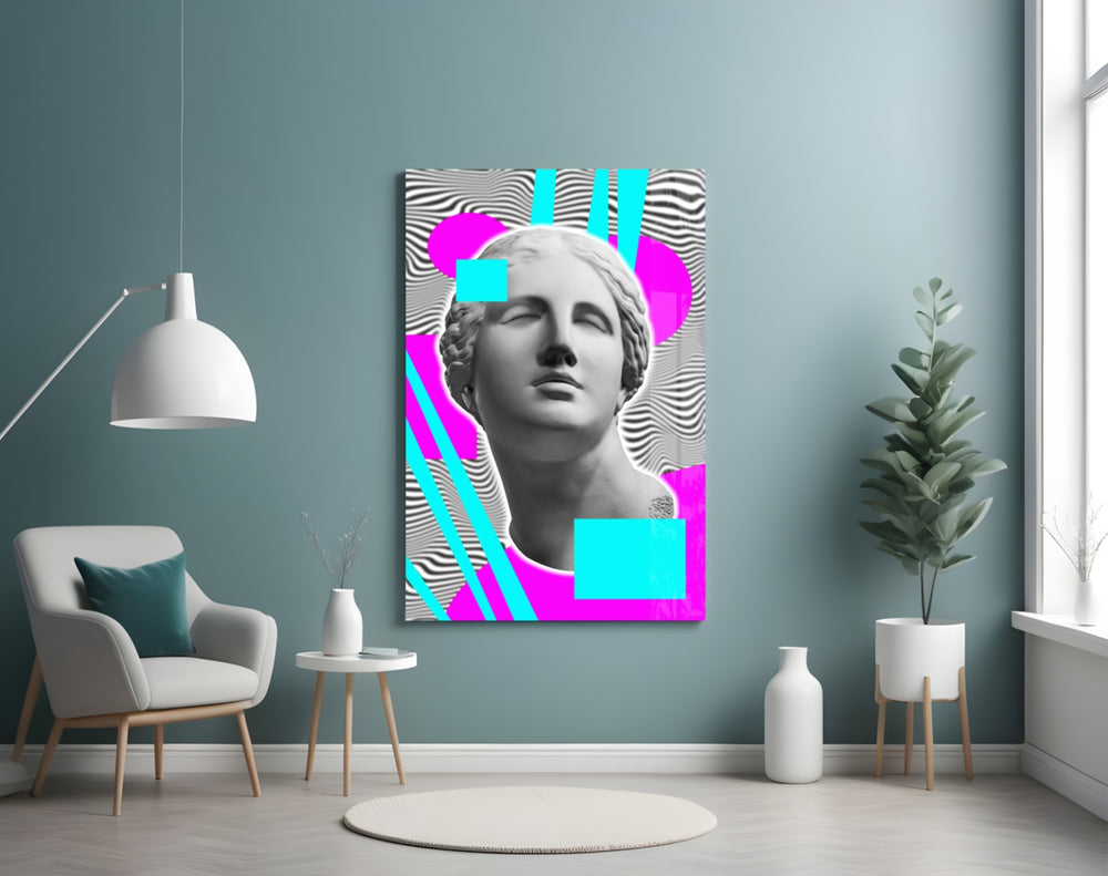 Abstract Art artwork styled in a man cave interior