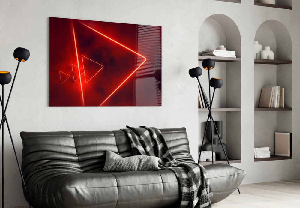 Abstract Art artwork styled in a man cave interior