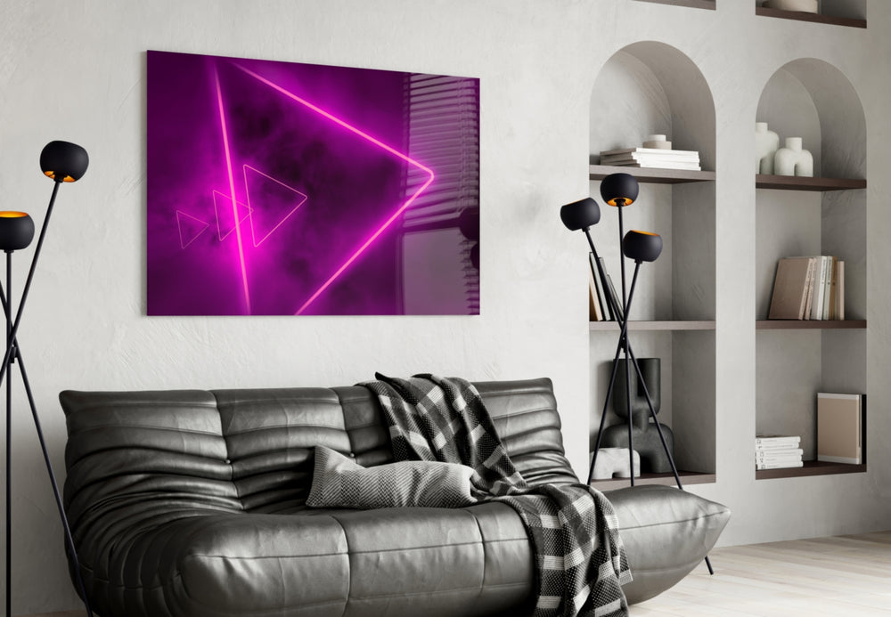 Abstract Art artwork styled in a man cave interior