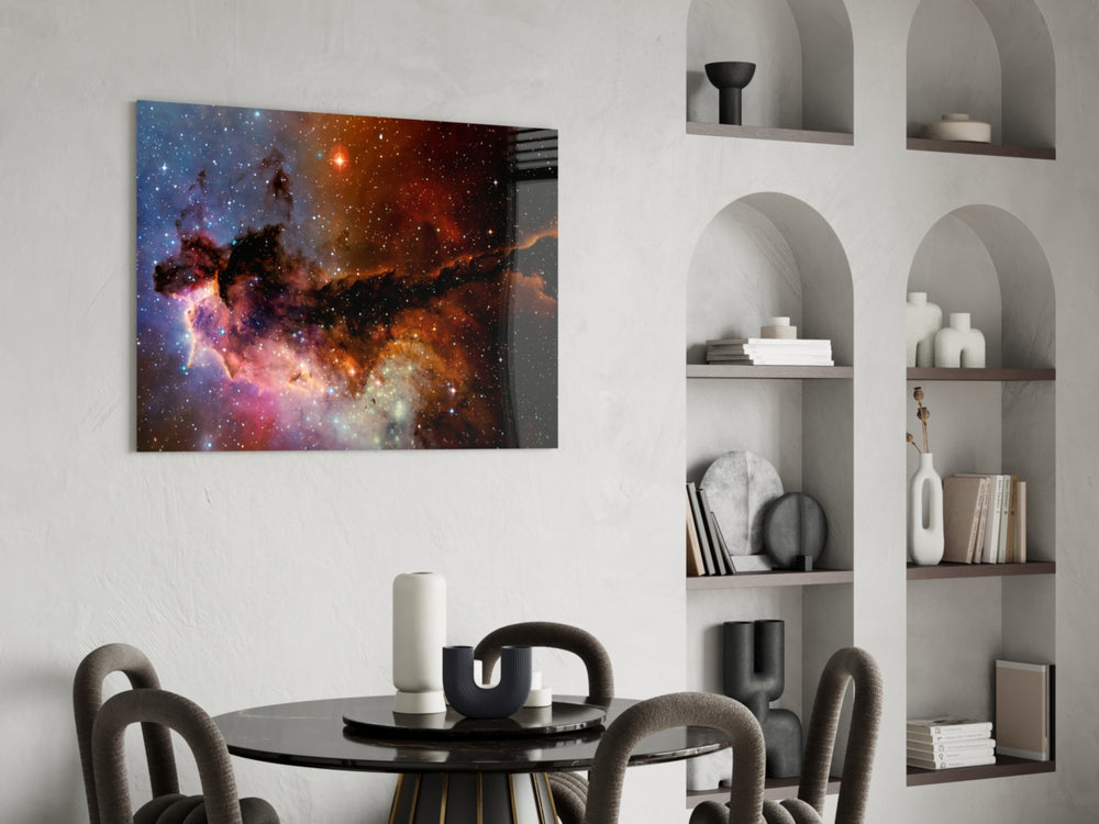 Cinematic astronomy print bringing nebula edge to a man cave