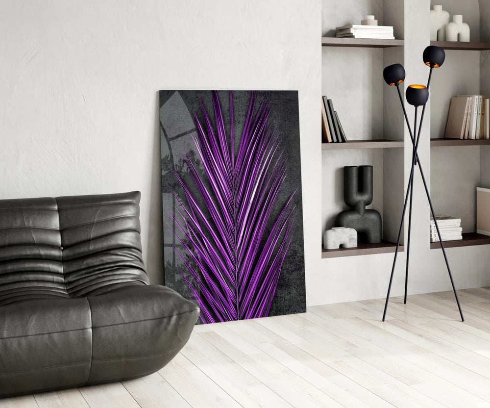 Cinematic botanical print bringing tropical edge to a wellness studio