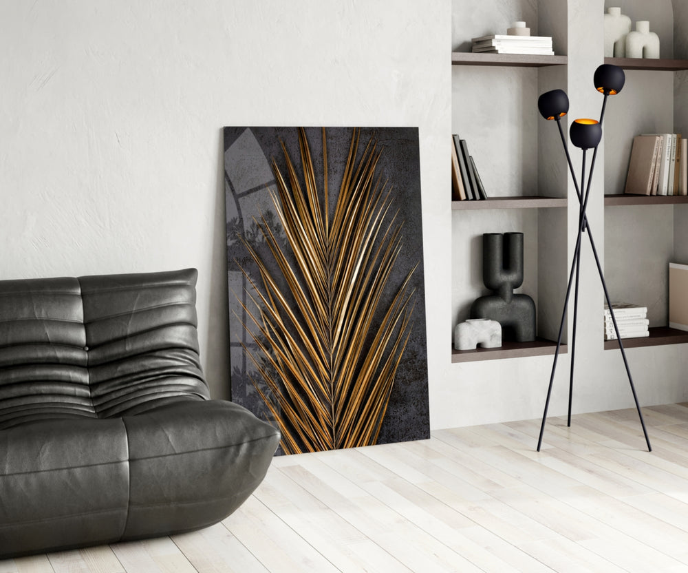 Cinematic botanical print bringing tropical edge to a wellness studio