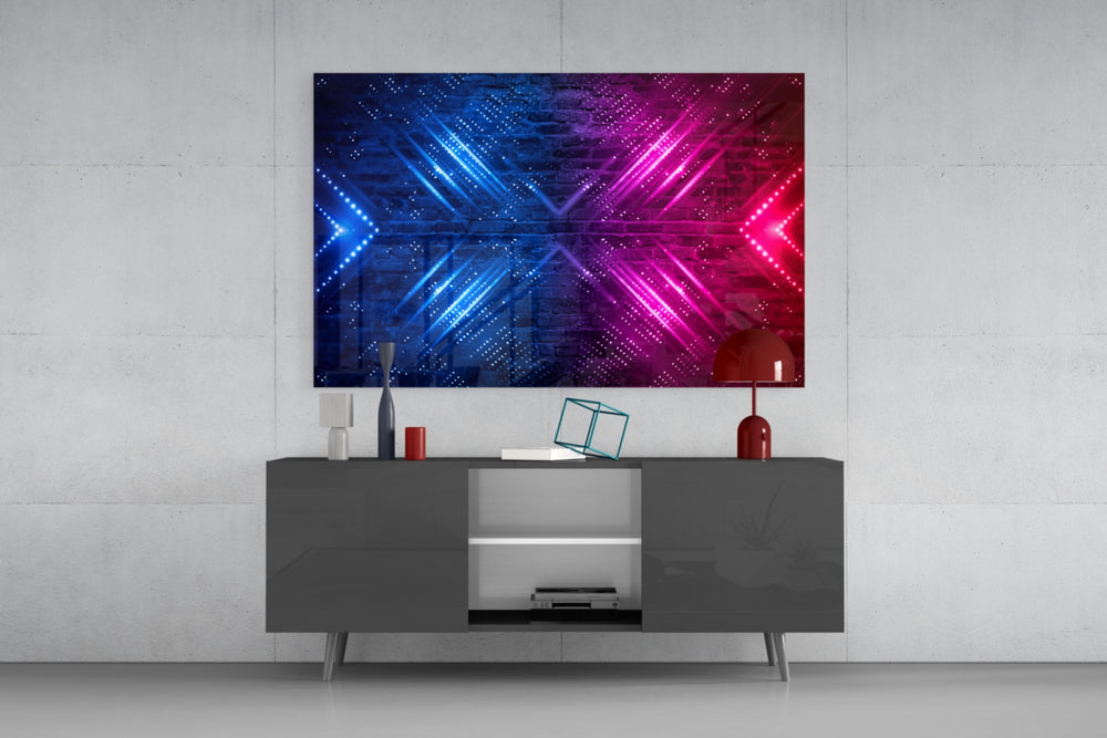 Cinematic artwork in a sci-fi-themed lounge interior