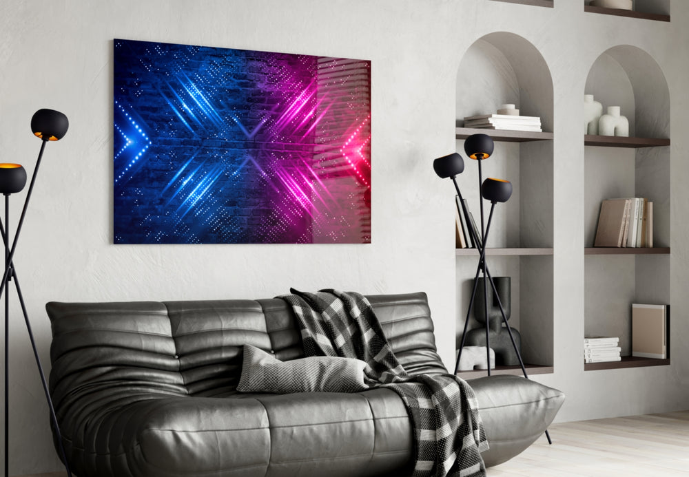 Abstract Art artwork styled in a man cave interior