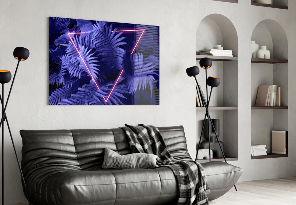 Abstract Art artwork styled in a man cave interior