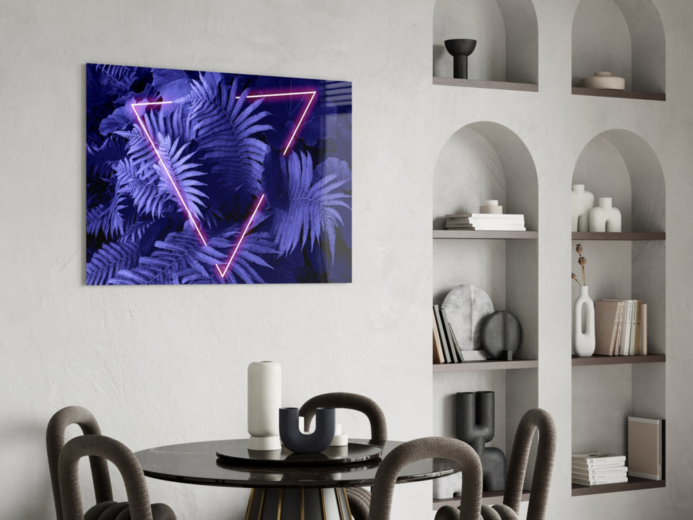 Cinematic synthwave print bringing jungle edge to a bedroom